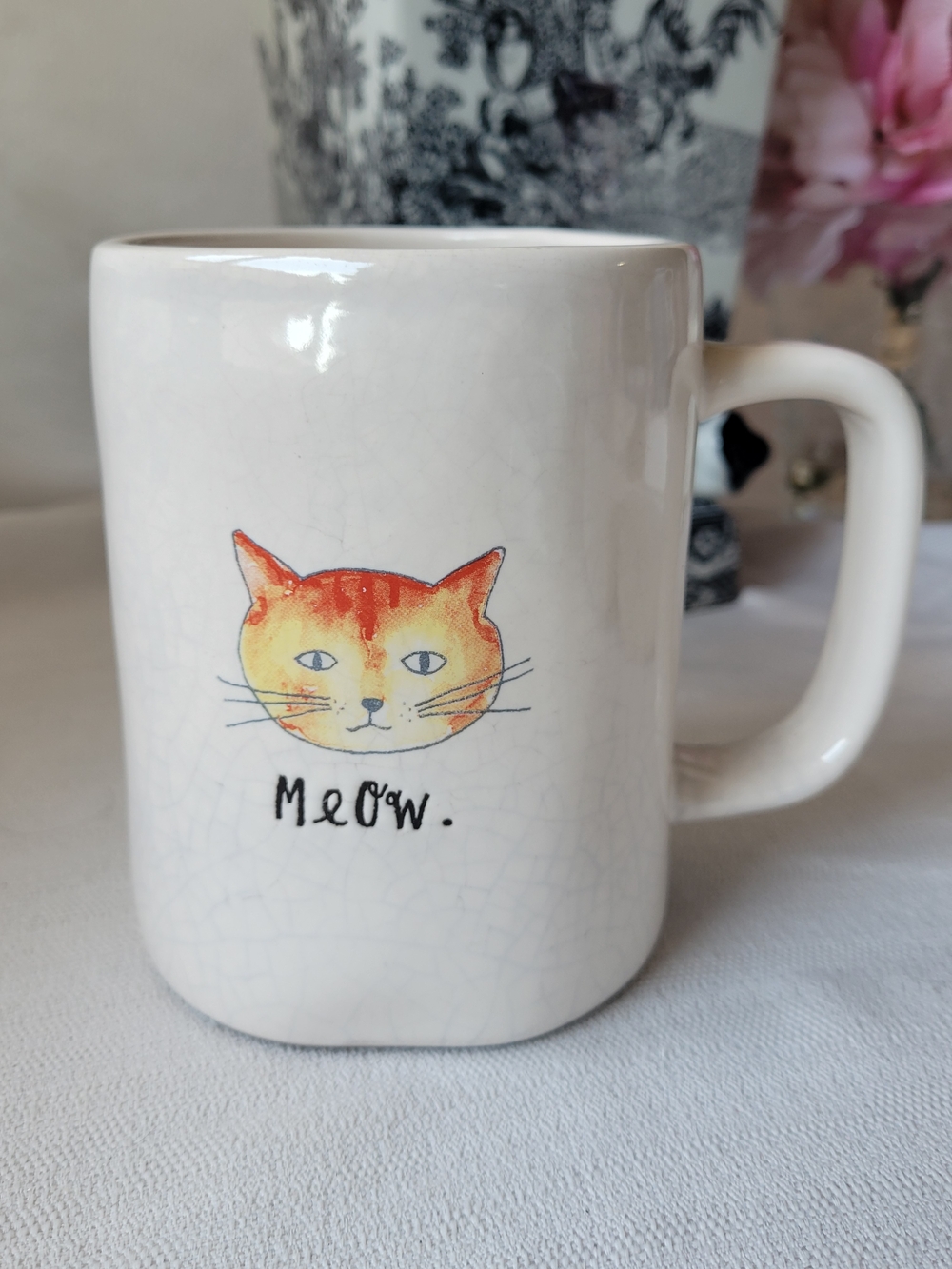 Rae Dunn Artisan Collection Cat 'Meow' Mug